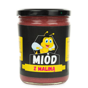 MIÓD Z MALINAMI LIOFILIZOWANYMI | 500g